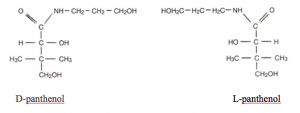 Chemical composition of D-panthenol and L-panthenol - learn more about the multi-functional active panthenol in the Prospector Knowledge Center.l