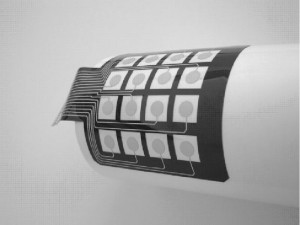 Fig 3. Schematic sketch of a curved sensor arrangement