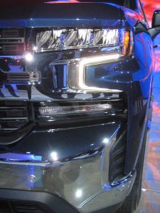 Chevy Silverado truck headlight - see more innovations in automotive plastics in the Prospector Knowledge Center!