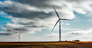 Wind farm with turbines made with plastic composites - find more plastics trends in the Prospector Knowledge Center.