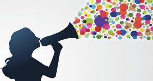 Woman with Megaphone