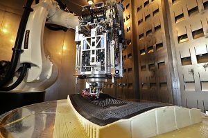 SCRAM 3D printing a door - Learn more about Electroimpact's continuous fiber-reinforced 3D printing system