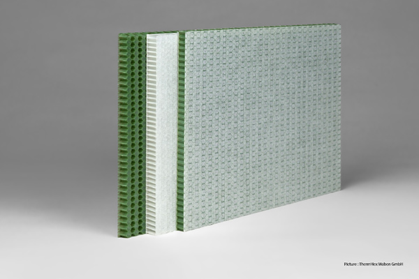 rPET-core- how PET bottles are turned into honeycomb