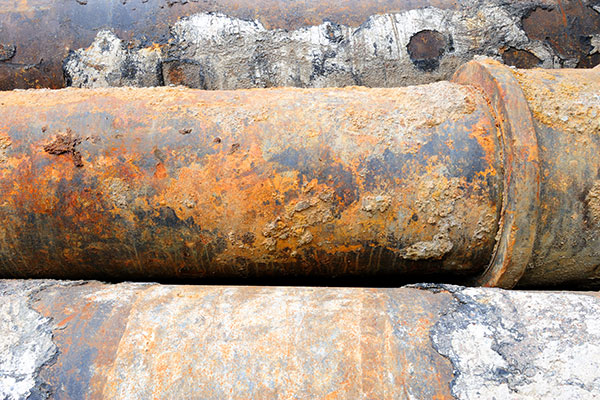 Photo of corroding steel