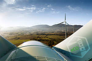 Top of a wind turbine