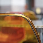 Orange Polycarbonate Chair shows how translucency, toughness and colour may be combined in polycarbonate