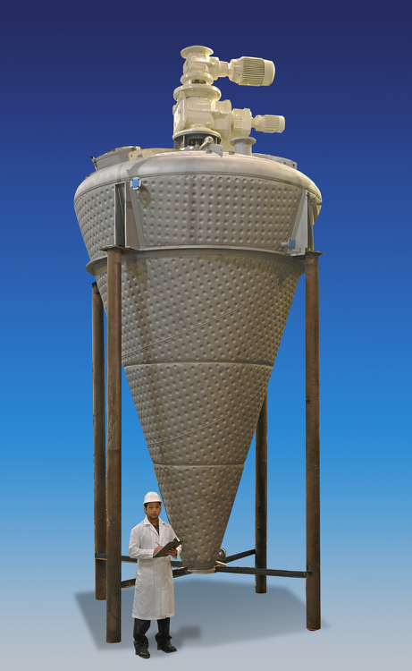 Ross Vertical Blender for Agitated Vacuum Drying for plastics