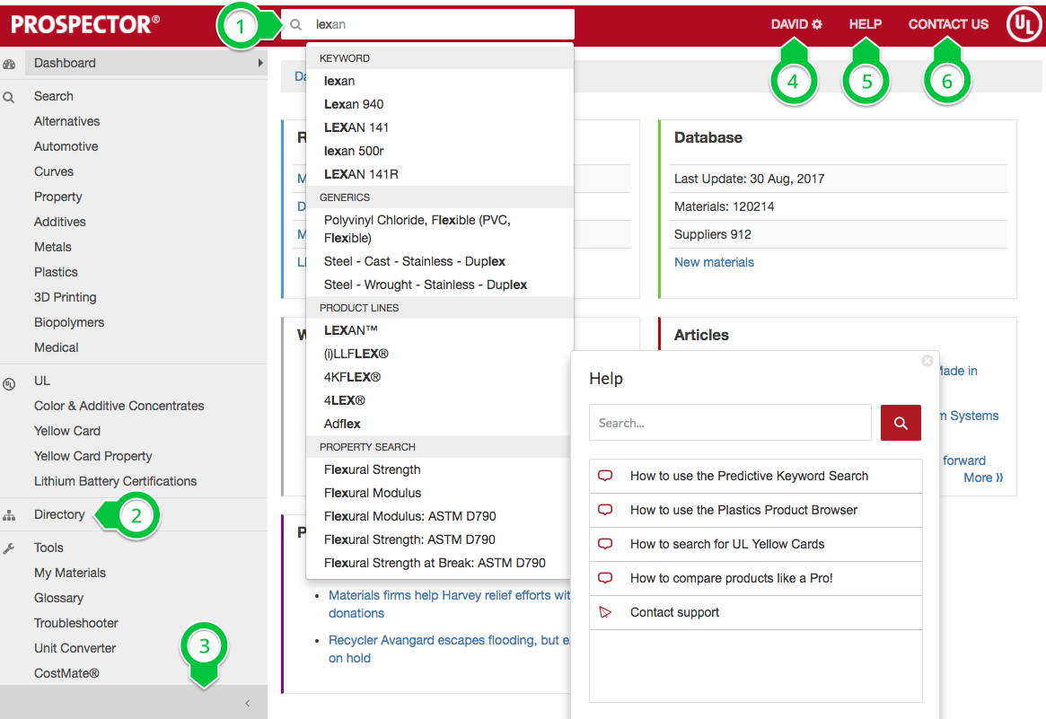 <i>New navigational elements to get you anywhere from any page in Prospector.</i>