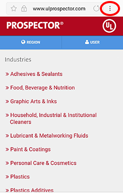 How to add Prospector to your mobile home screen