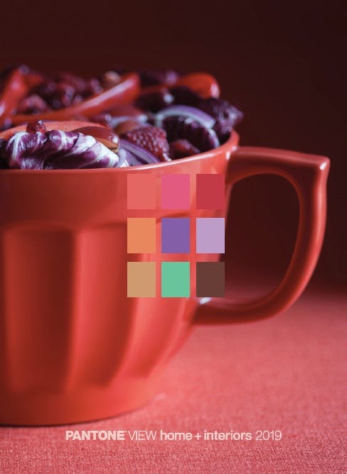 Pantone's 2019 "Cravings" palette - learn more about 2019 color trends in the Prospector Knowledge Center.