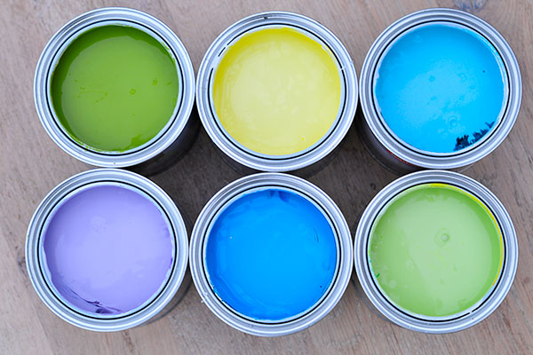 photo of paint cans - learn more about the dispersion process