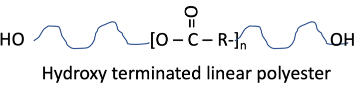 Hydroxy terminated linear polyester