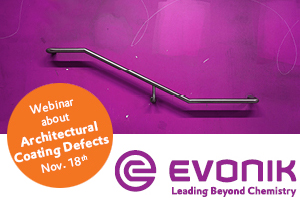 Purple wall with railing