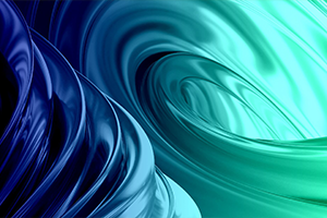 Blue amorphous shape