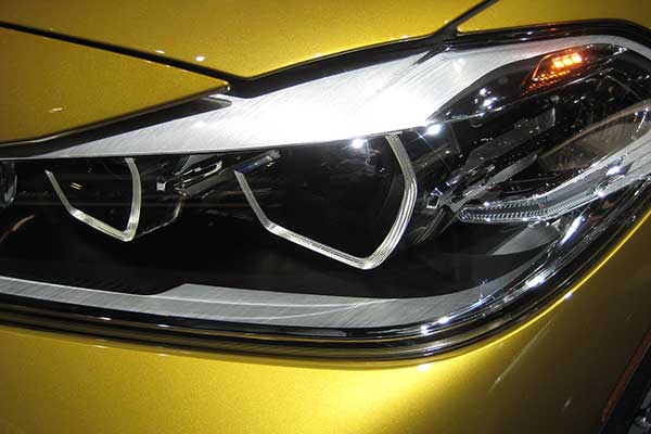 BMW X2 headlight - see more innovations in automotive plastics in the Prospector Knowledge Center!
