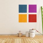 Paint swatches on wall - learn how curing agents can improve performance in ambient cure coatings in the Prospector Knowledge Center.