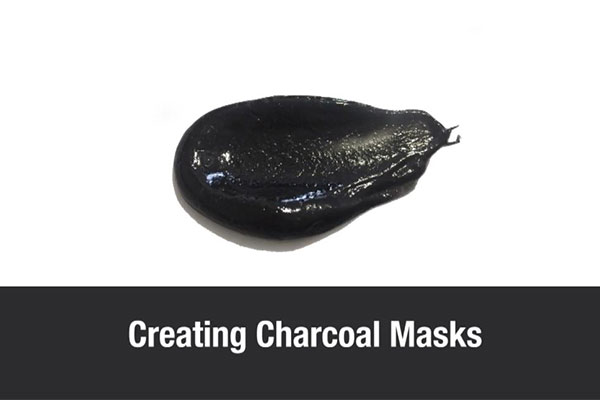 Blob of charcoal facial mask - learn how to make a charcoal face mask in the Prospector Knowledge Center.