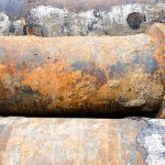 Photo of corroding steel