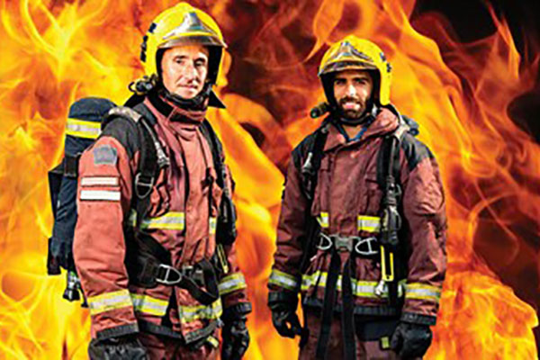 photo of two firefighters