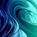 Blue amorphous shape