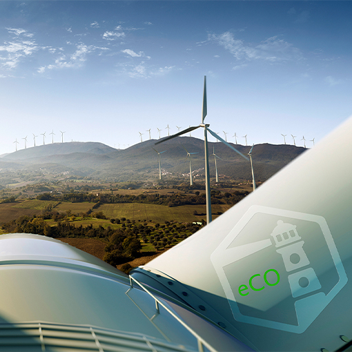 Top of wind turbine