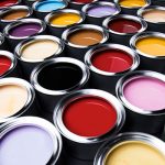 multiple open cans of paint