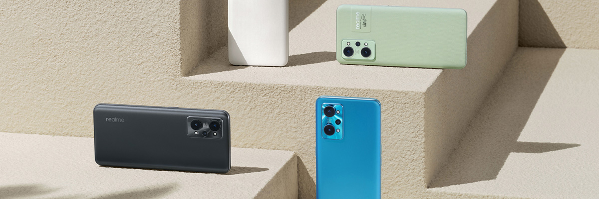 Smart phones on steps