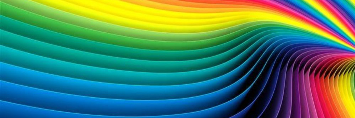 Rainbow colored design