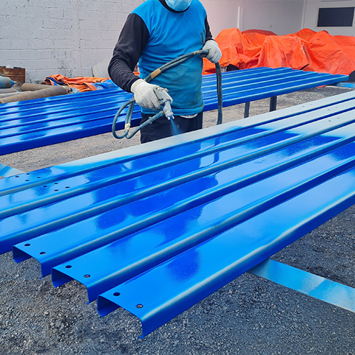 Painting steel