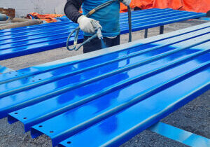 Painting steel